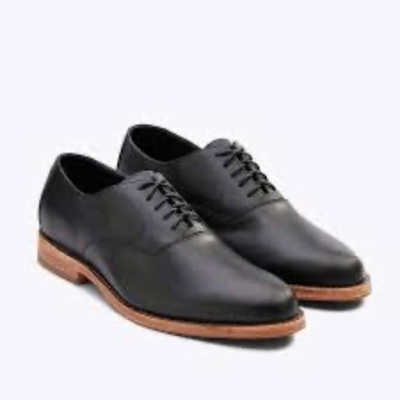 Nisolo Men's Classic Everyday Black Leather Oxfords Sz 9.5 - Picture 1 of 7
